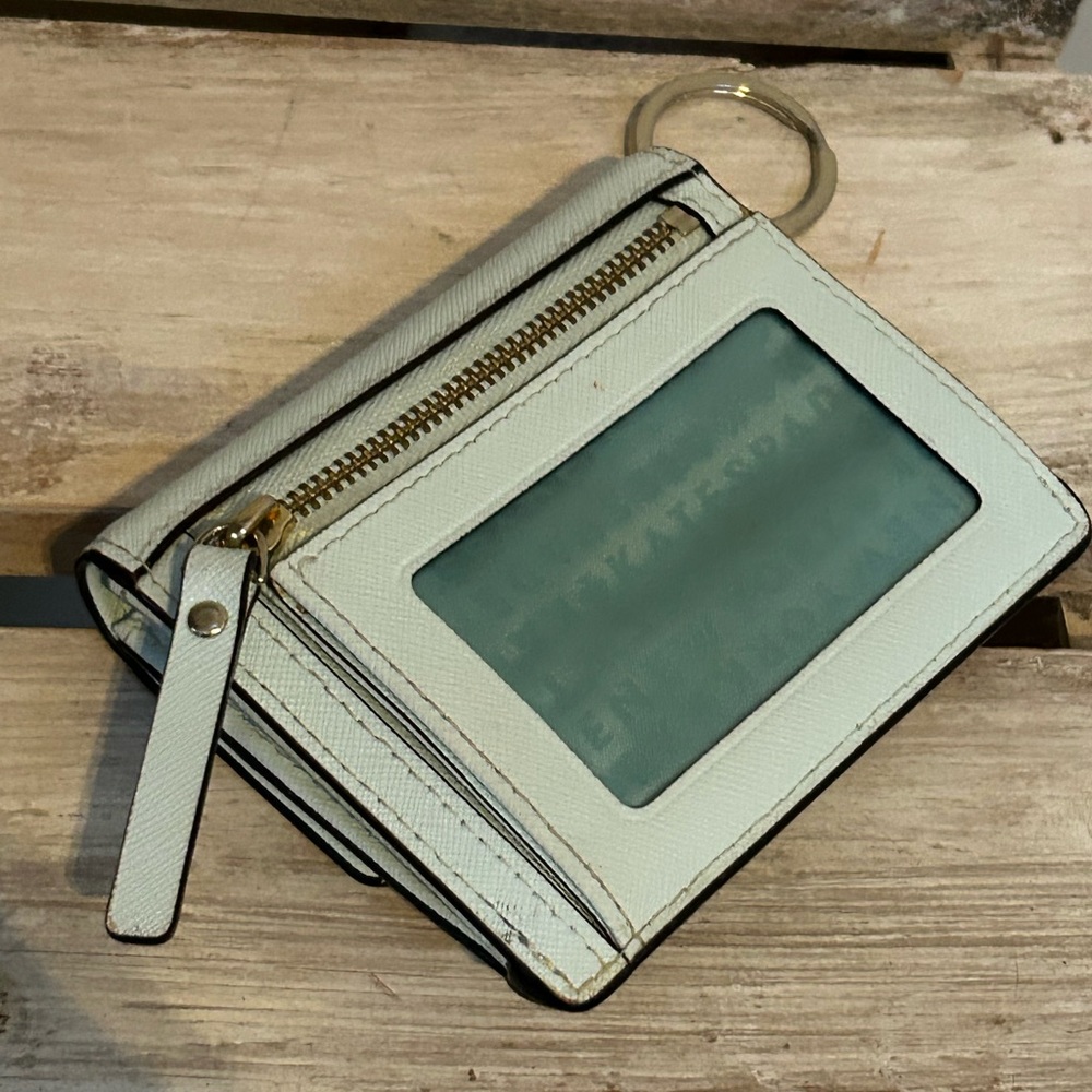 Kate Spade ♠️ Mint Blue Key Ring Wallet - Picture 2 of 8